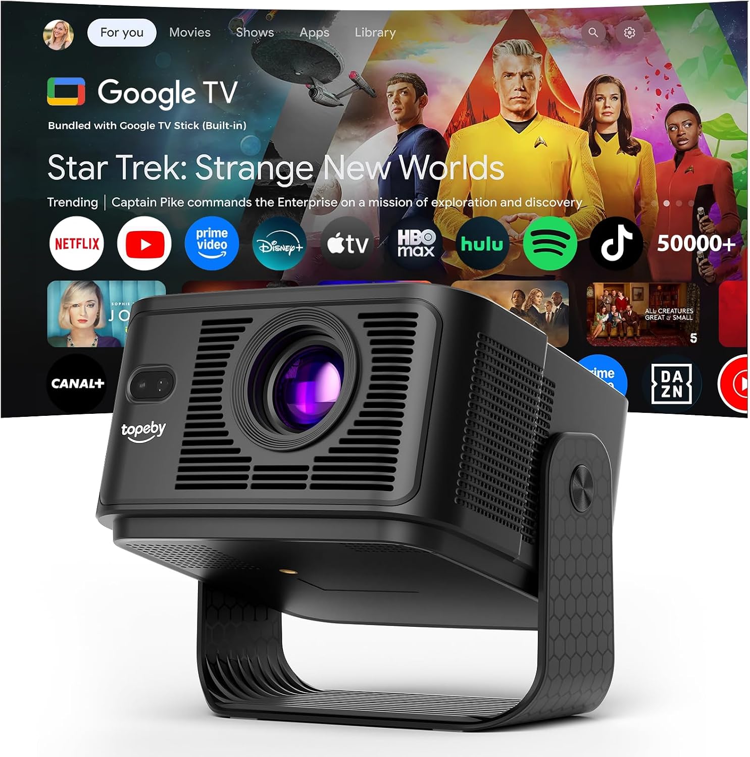 Portable Projectors with Google TV Stick