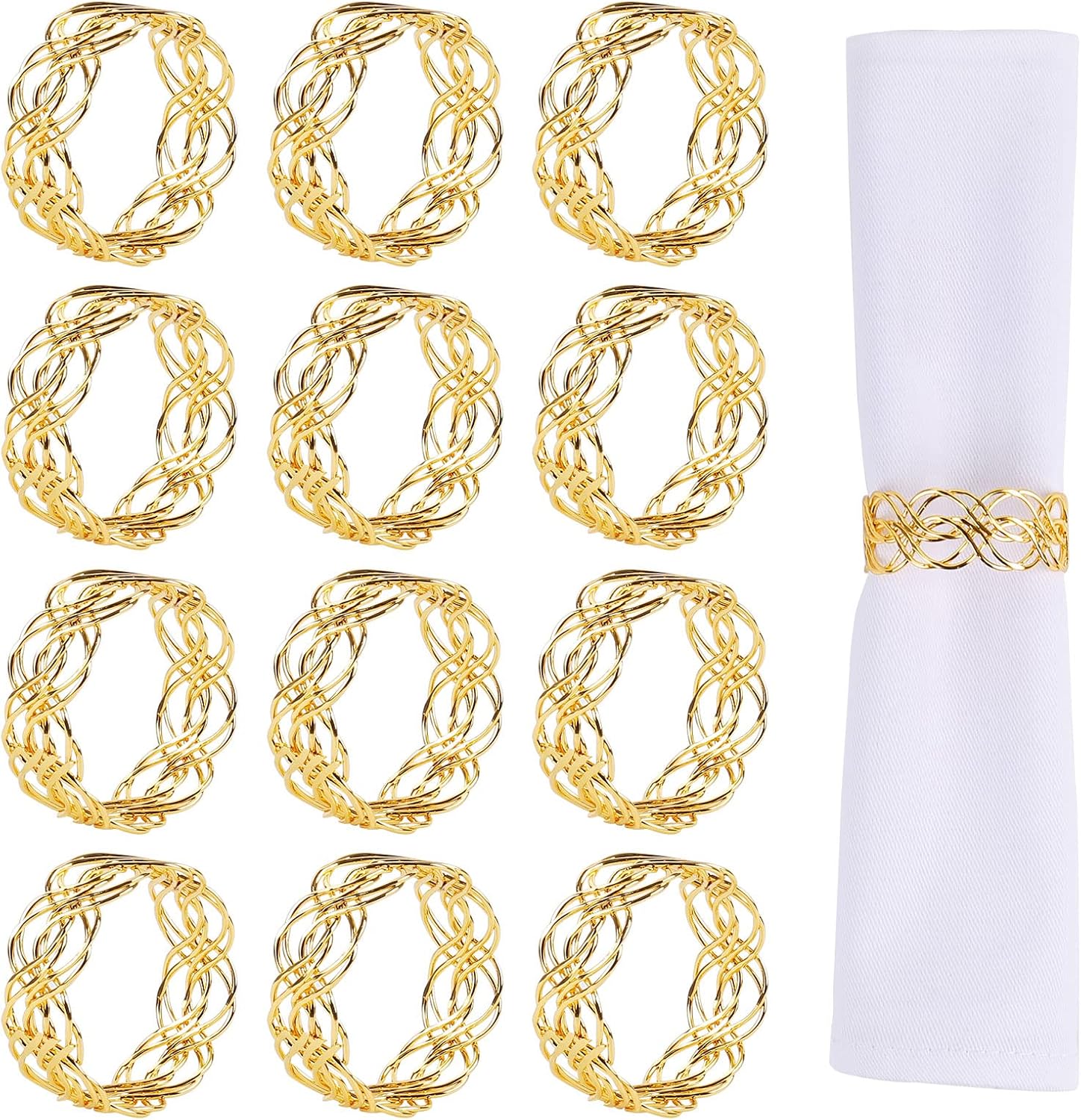 LogHog Silver Napkin Rings