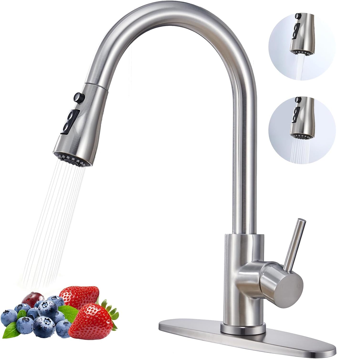 Brushed Nickel Kitchen Faucet