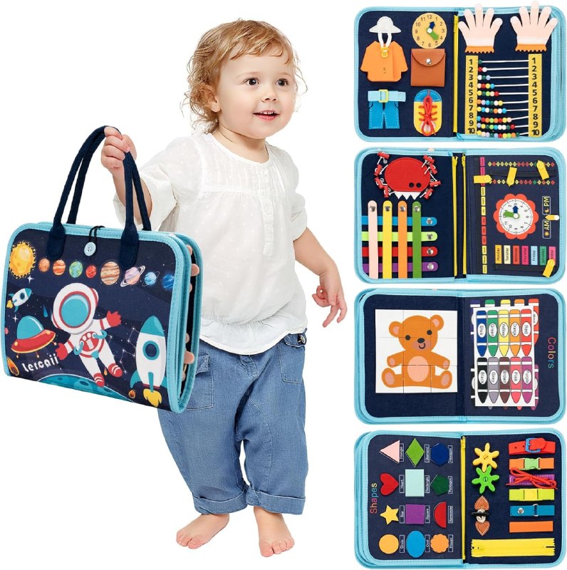 Busy Board & Busy Book for Toddlers