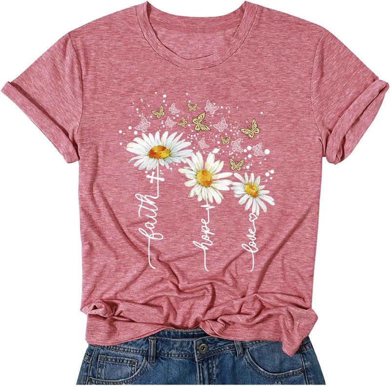 BAOKUAN Women's Casual Print Tshirts