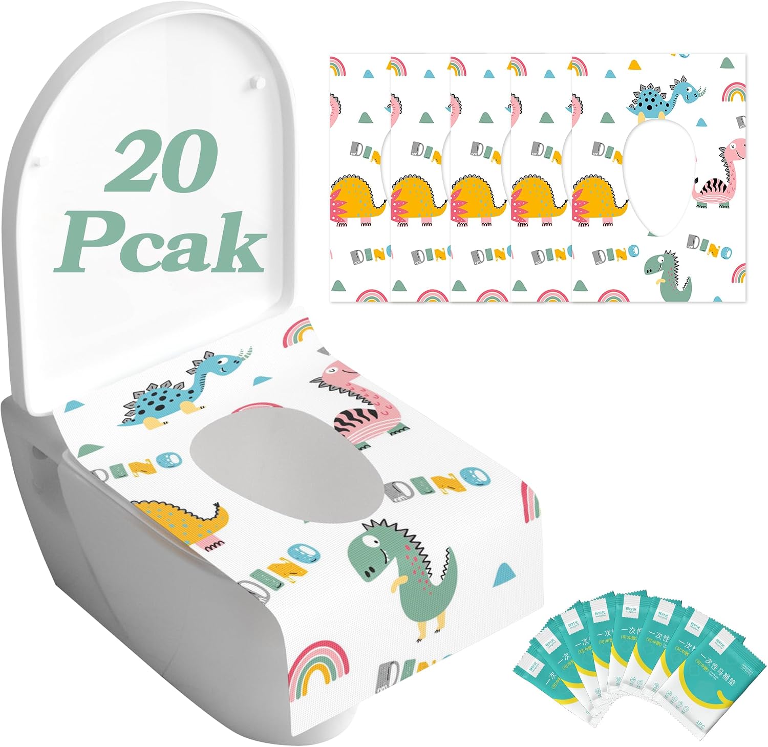 Dinosaur Disposable Toilet Seat Covers
