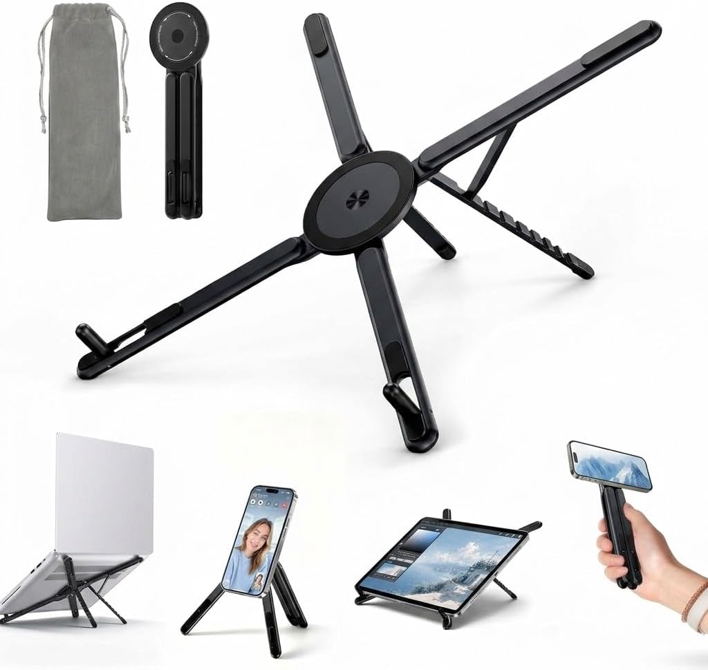 3-in-1 Laptop Stands with Phone Holder