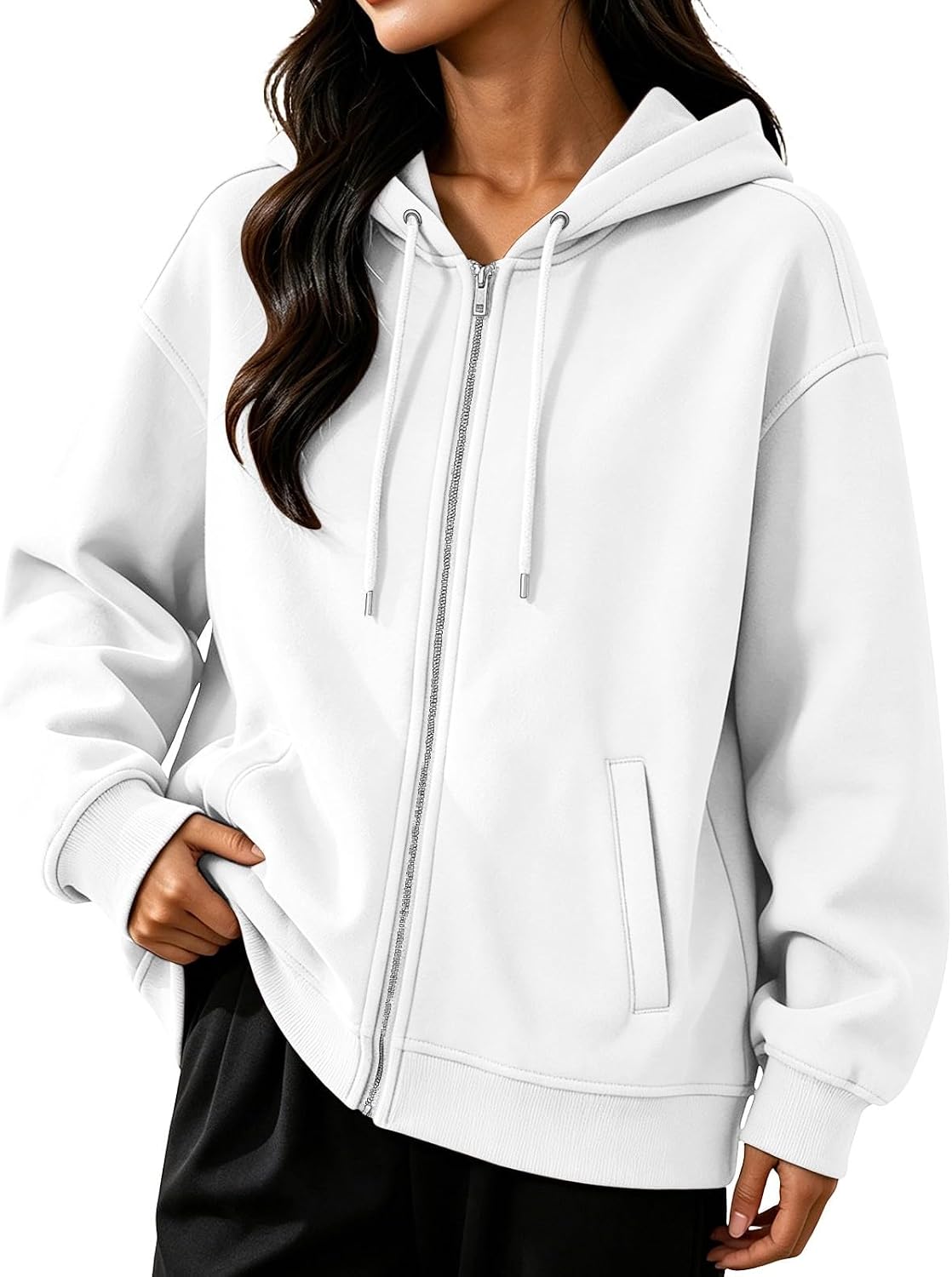 Mkdisnta Oversized Zip Up Hoodies