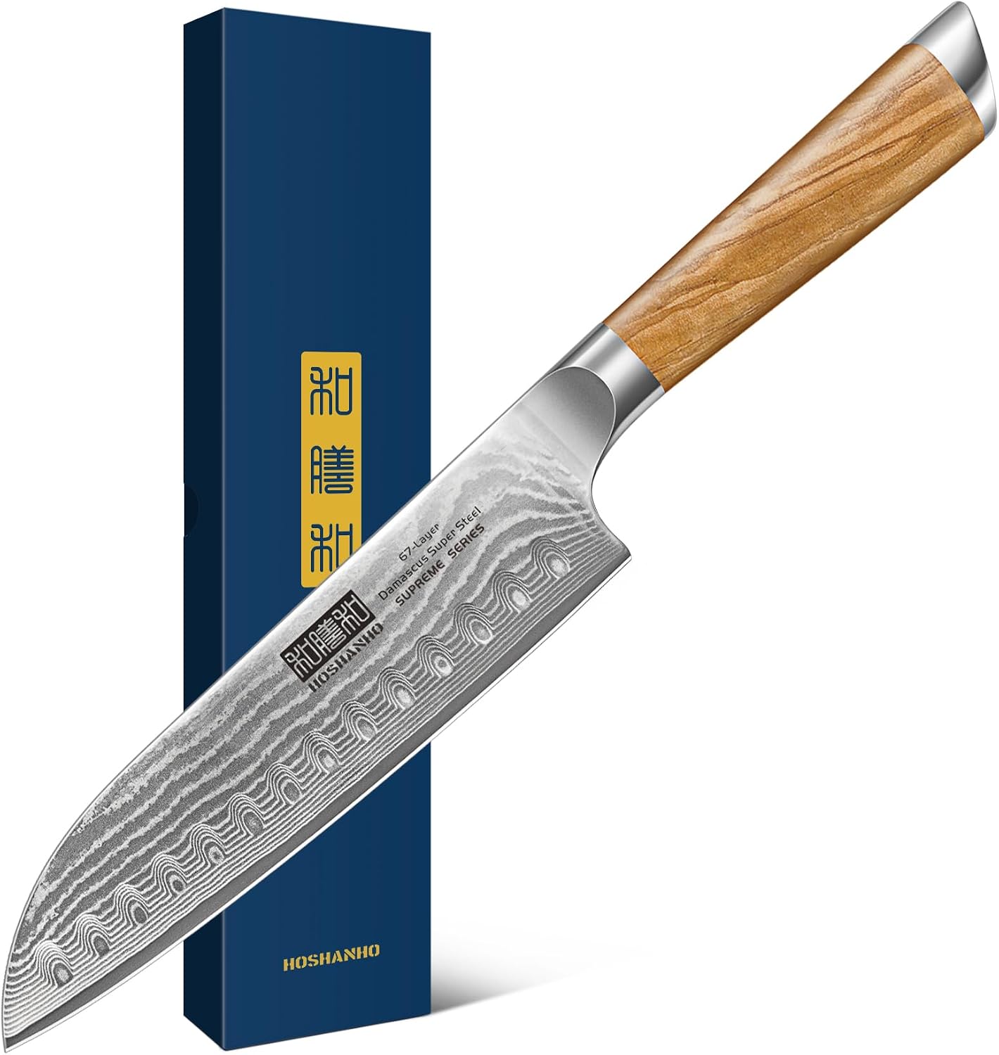 HOSHANHO Japanese Damascus Knives (Olive