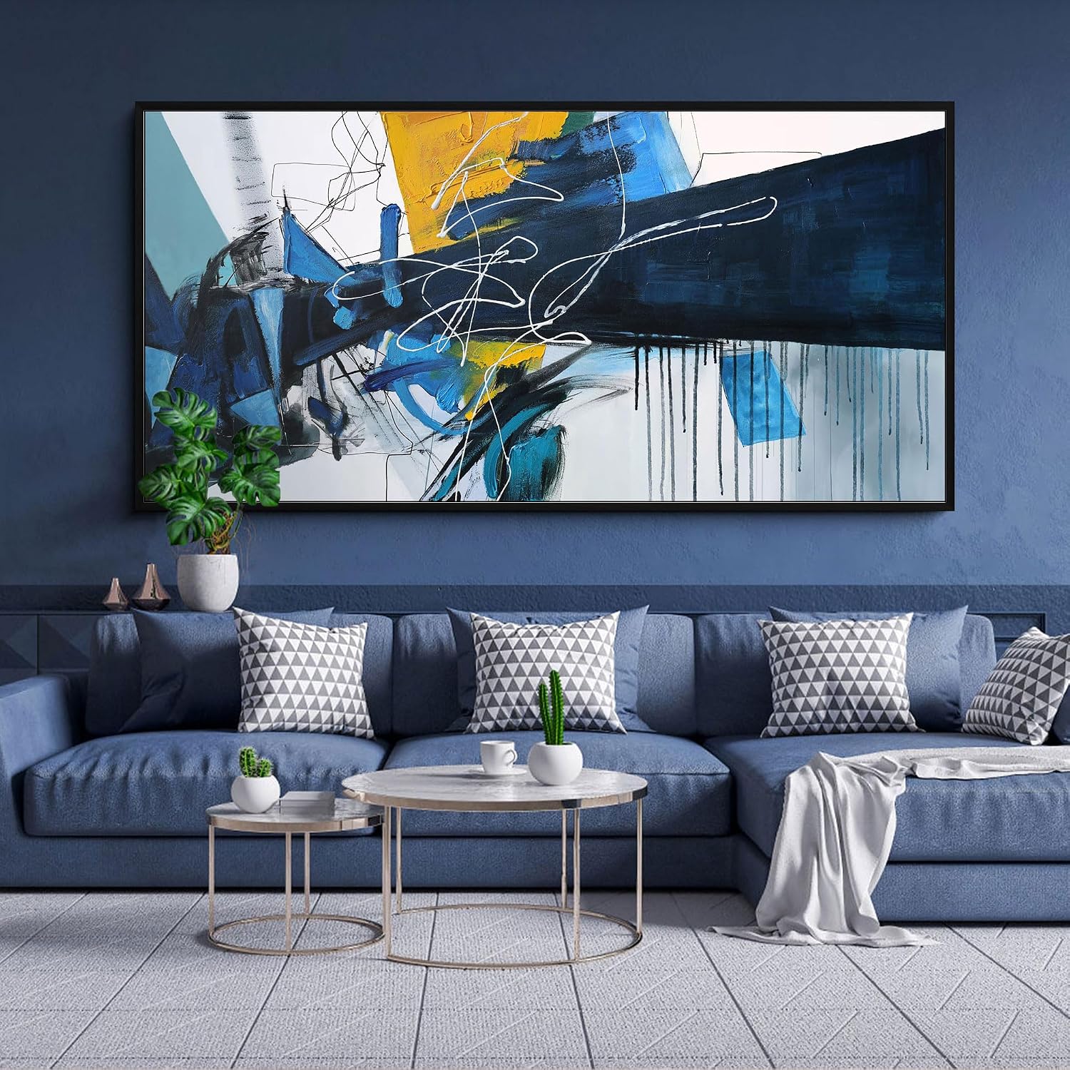 KLAKLA Abstract Canvas Wall Arts
