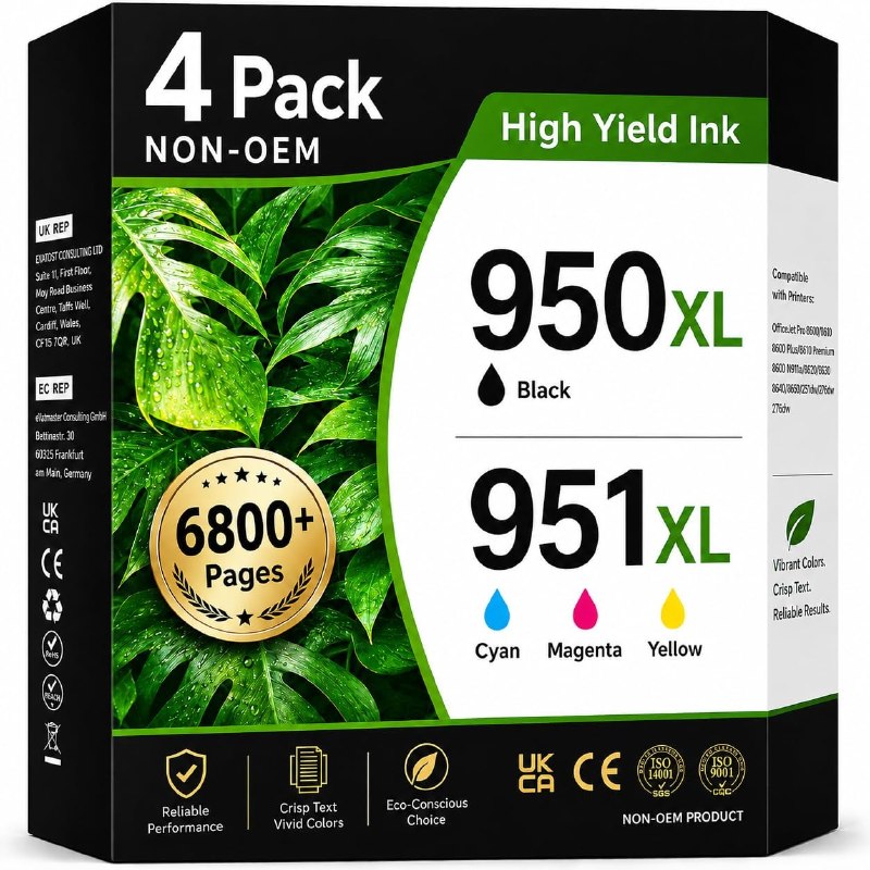 Zyixnxk HP 950/951XL Ink Cartridges
