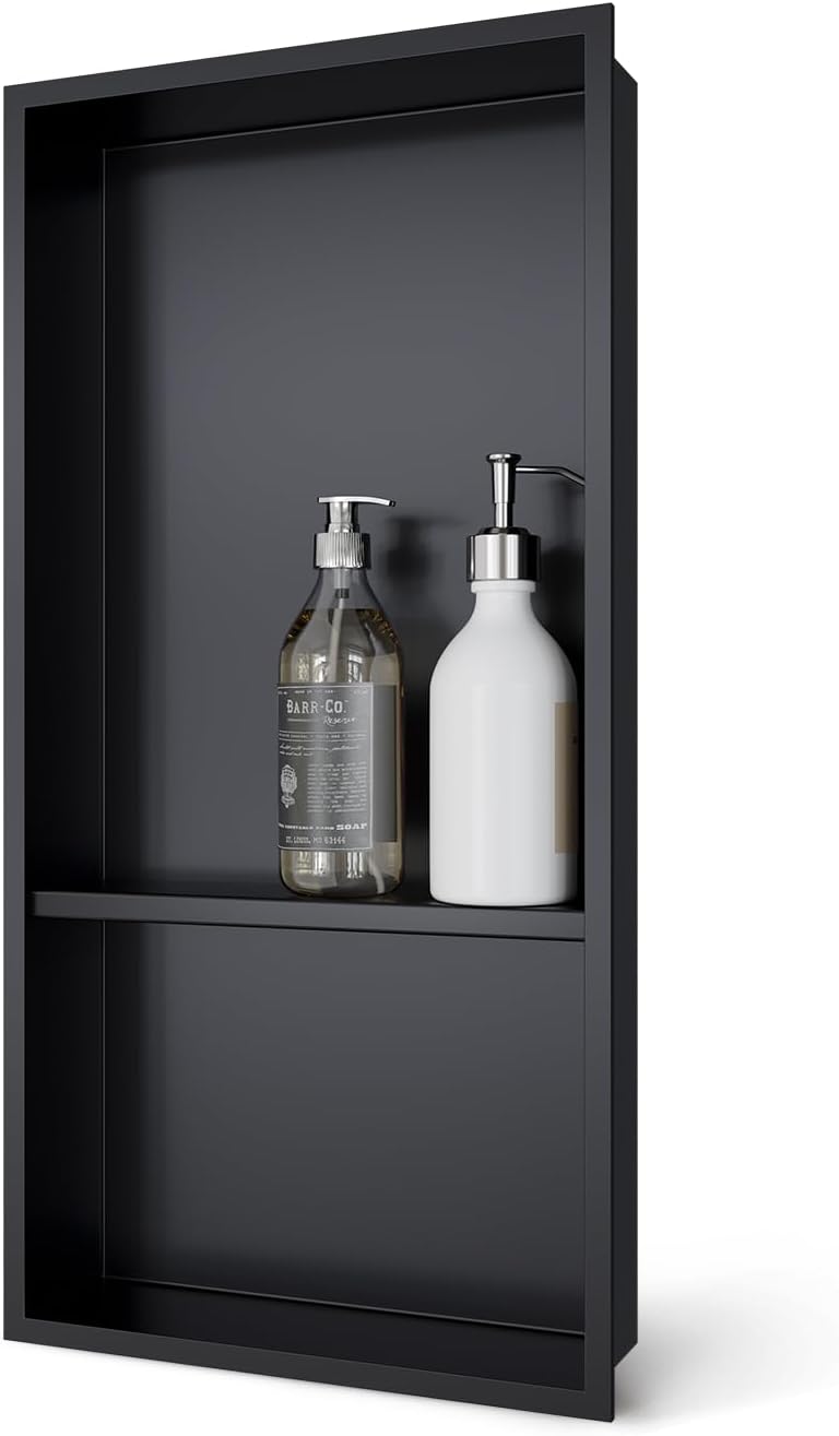 MERRANOX Shower Niches (Matte Black