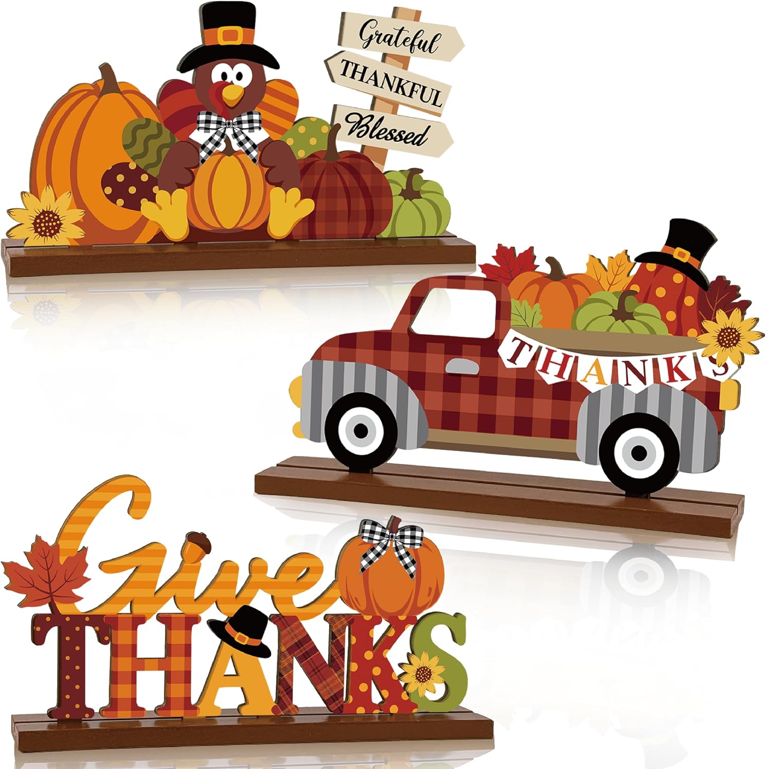 Wooden Fall Table Centerpieces