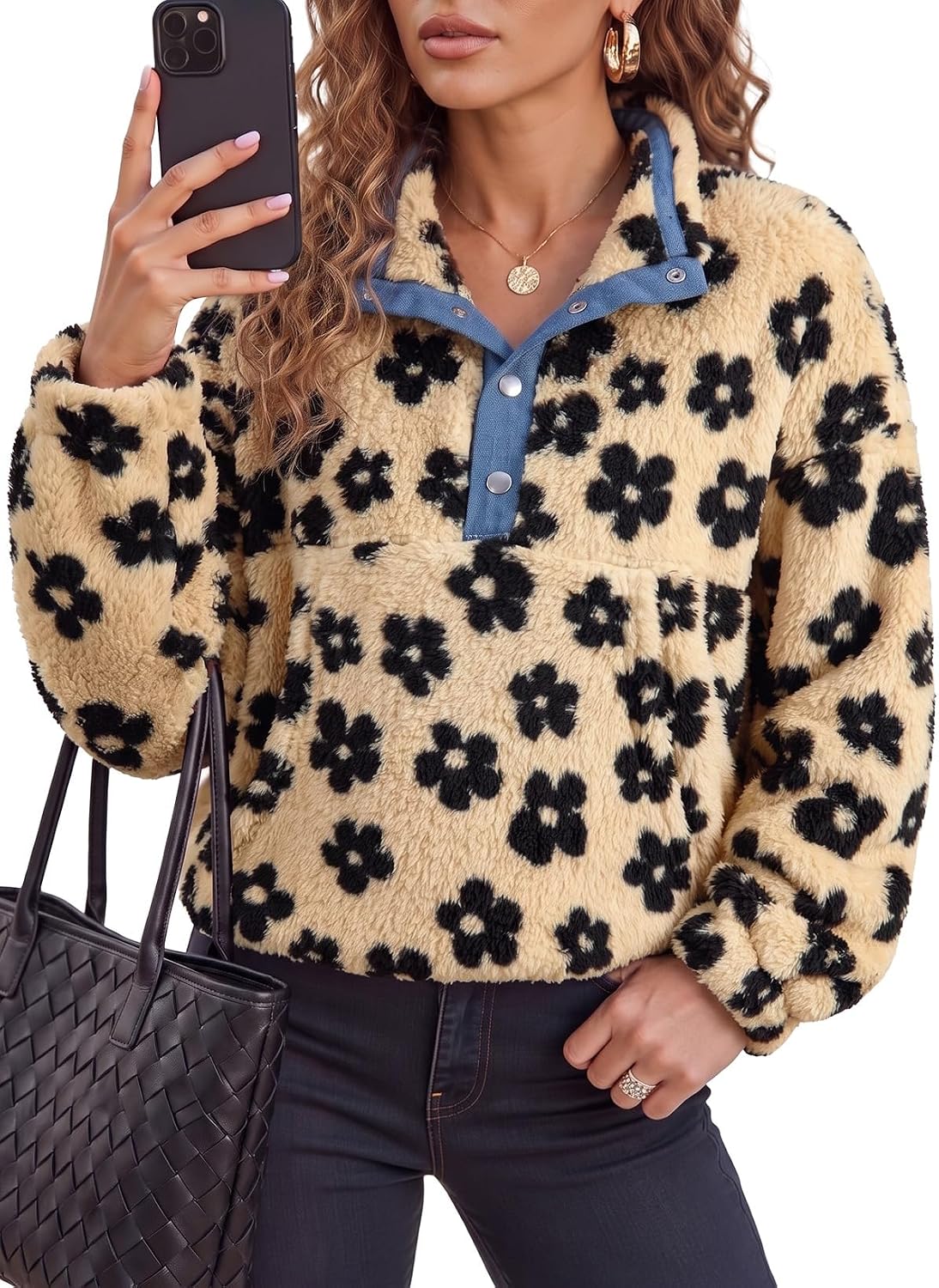 Dokotoo Fuzzy Sherpa Fleece Jackets