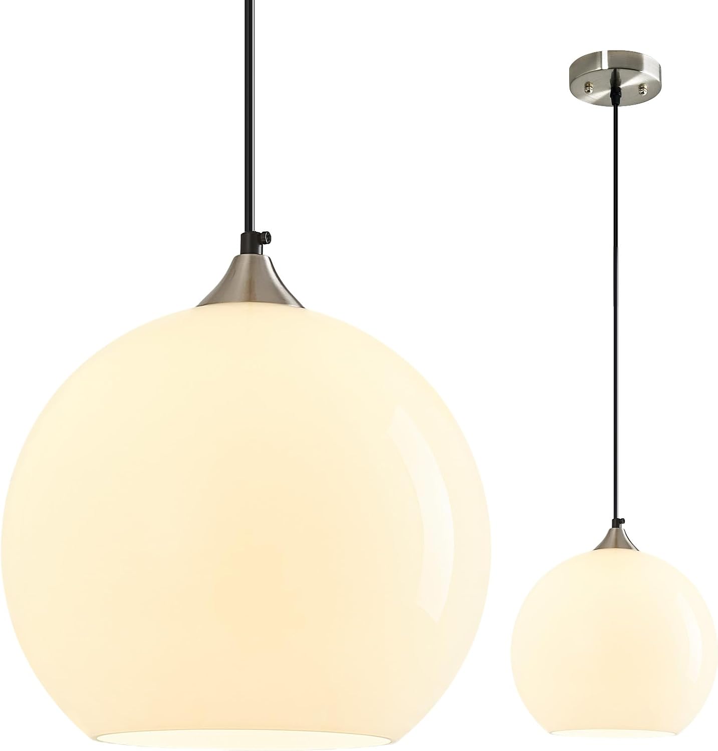 LBSQJ Milky Glass Pendant Lights