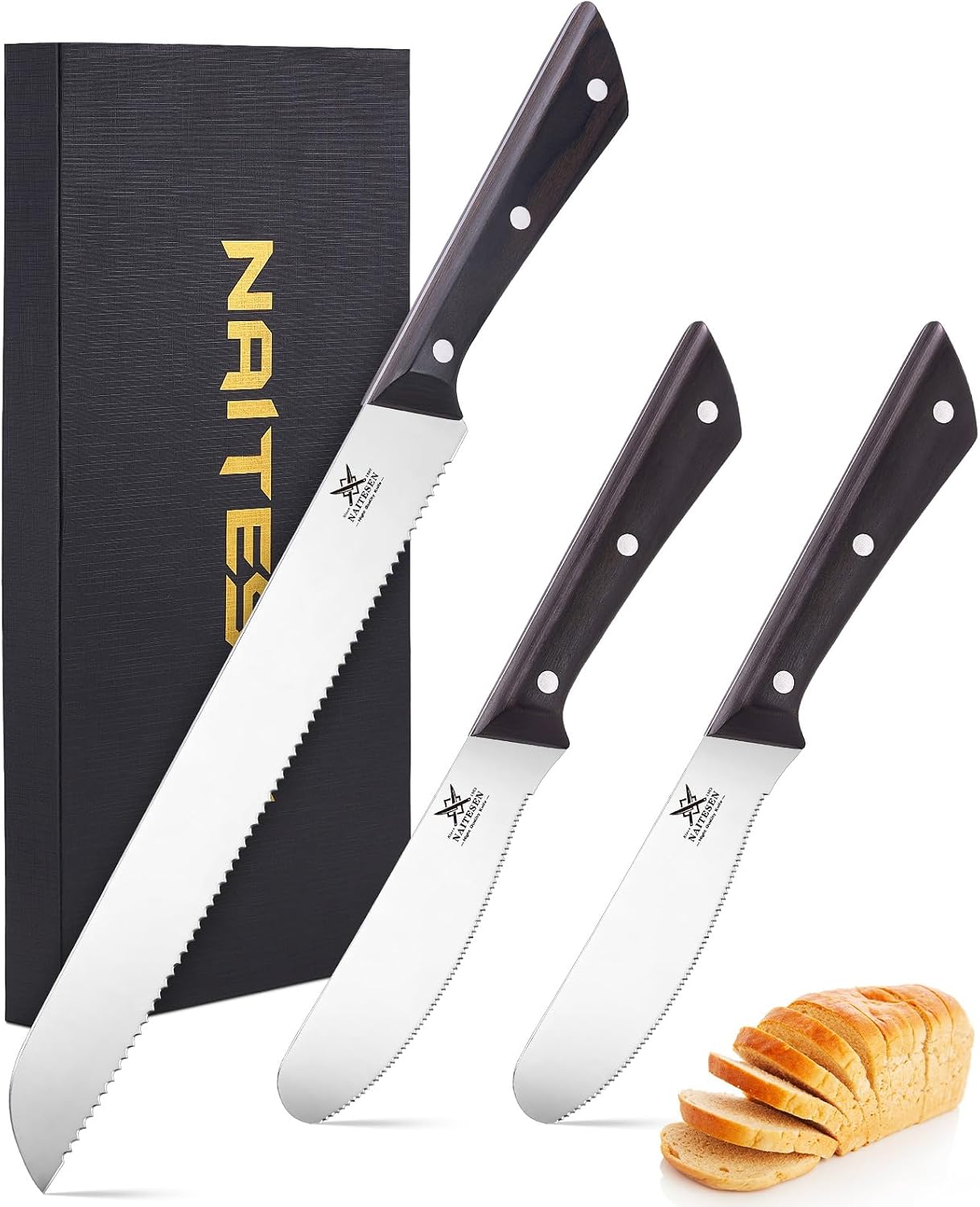 Naitesen Serrated Knife Sets