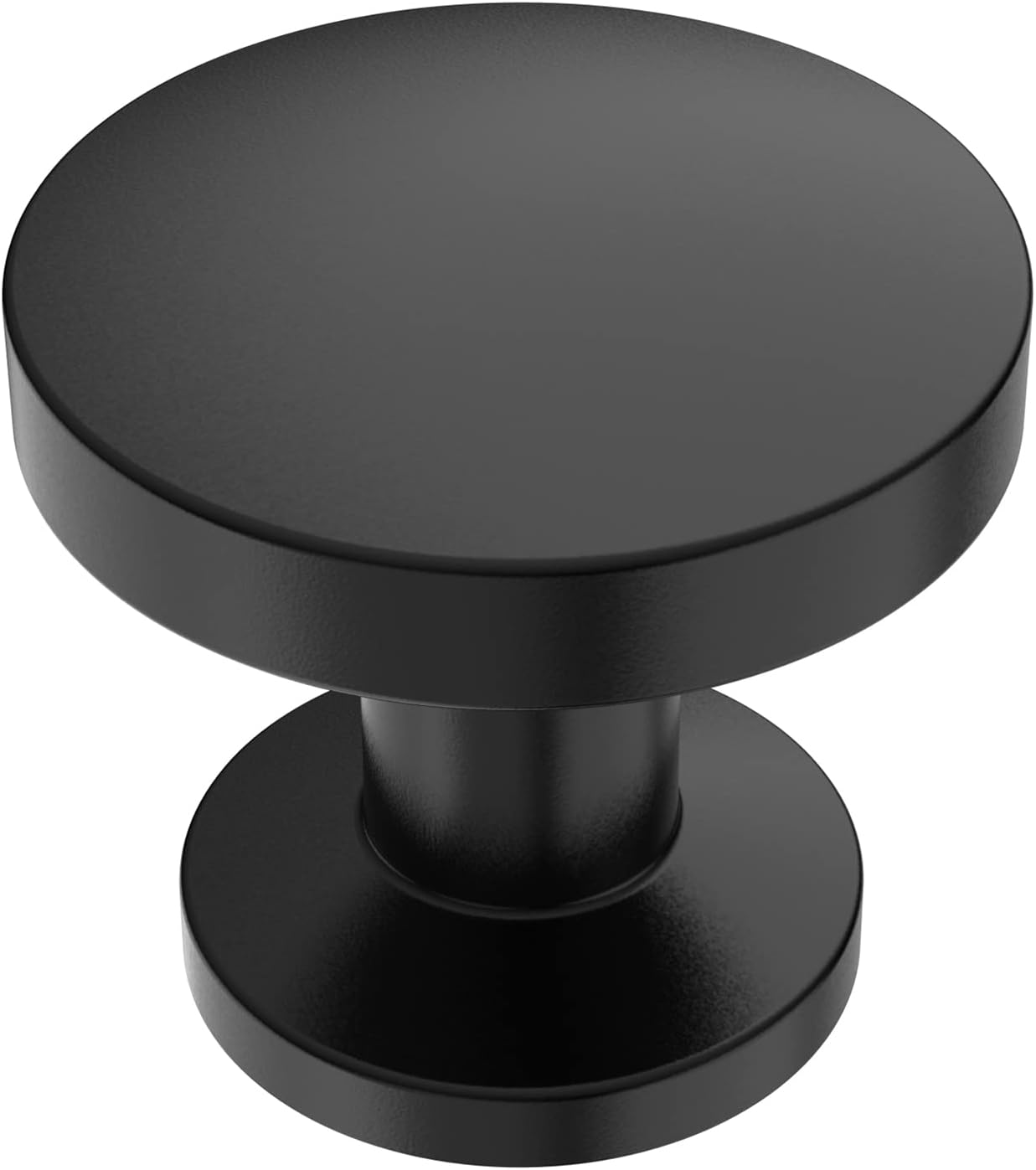 9BUILD Round Matte Black Drawer Knobs