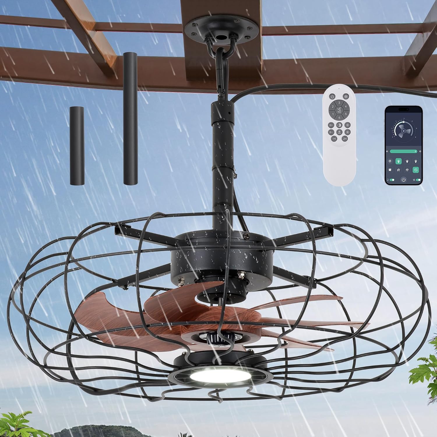 Outdoor Ceiling Fans with Light