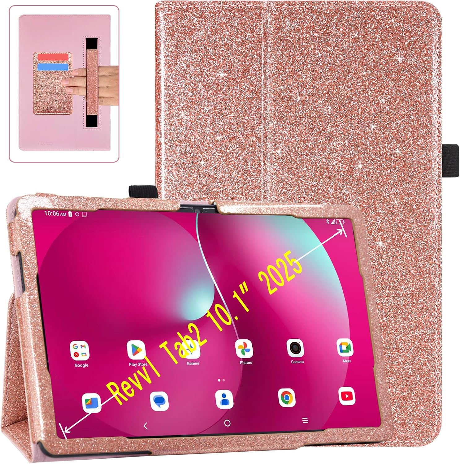 ACdream Revvl Tab Cases (Glitter Rose