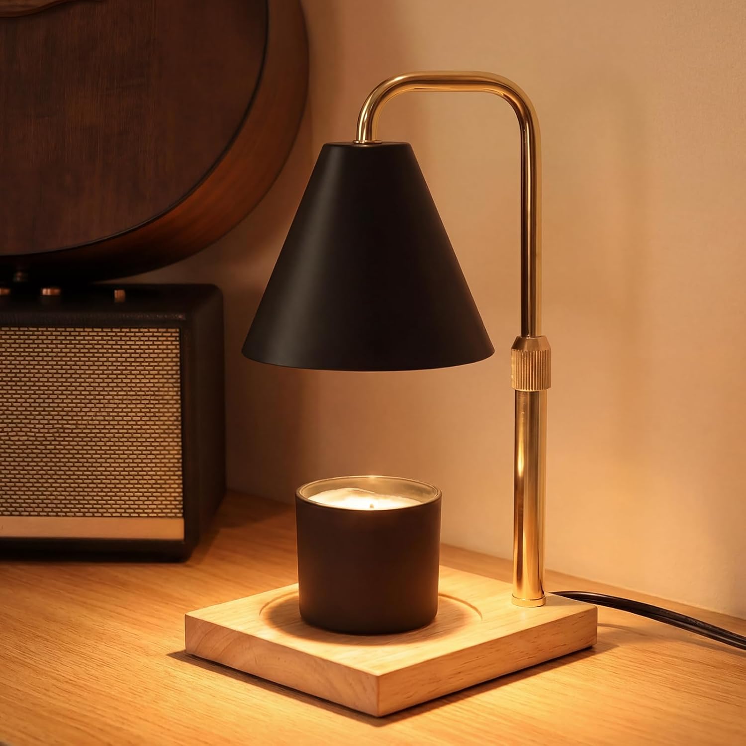 BJFFN Candle Warmer Lamp with Timer -Birthday Gifts for Women Mom, House Warming Gifts New Home Decor, Dimmable Wax Melt Warmer for Jar Candles with 2 Bulbs