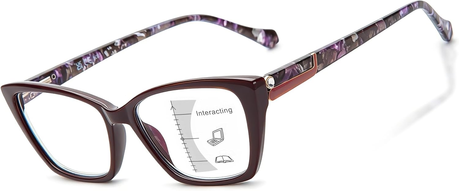 LianSan Cat-Eye Progressive Reading Glasses