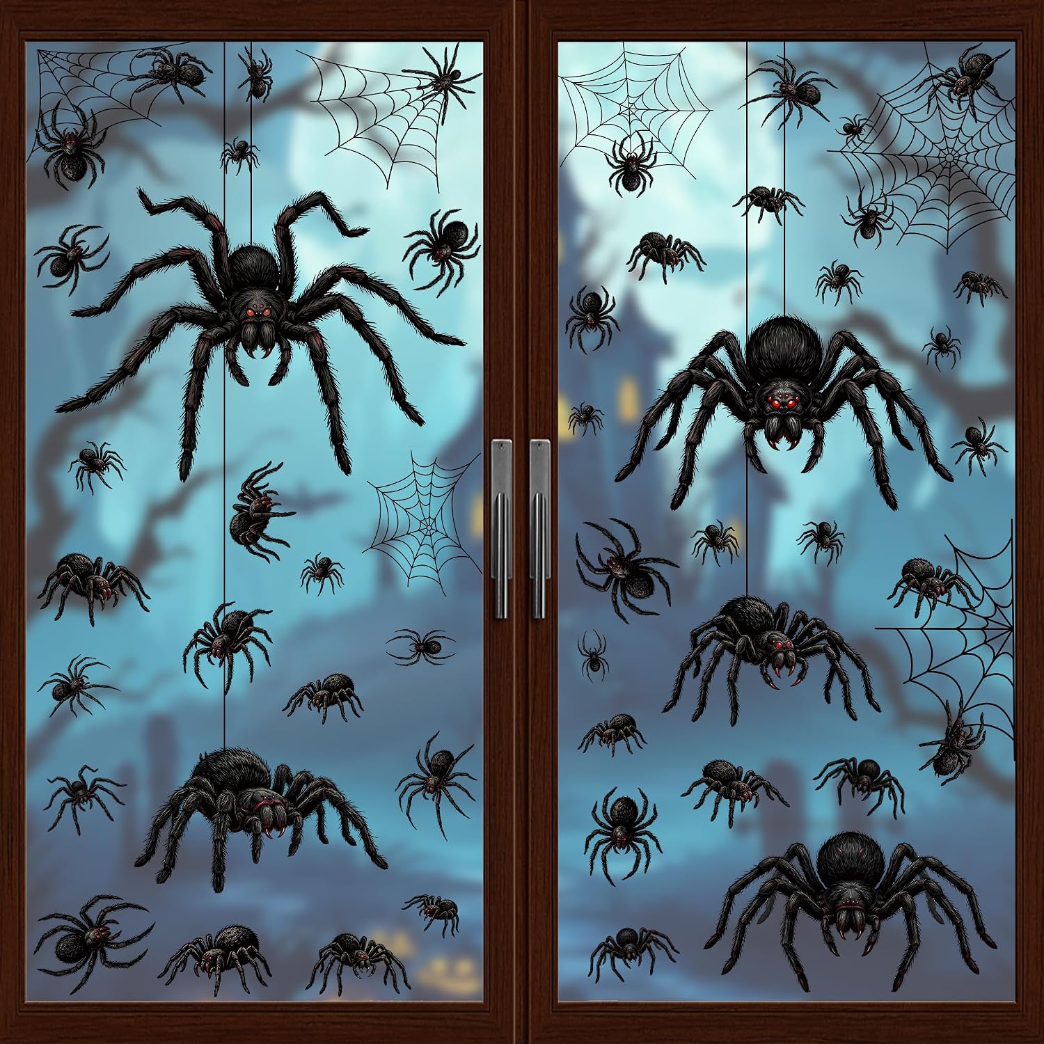 Spider Halloween Window Clings