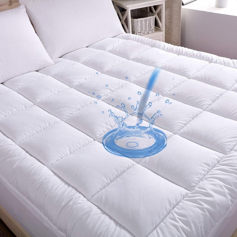 WhatsBedding Waterproof Mattress Toppers
