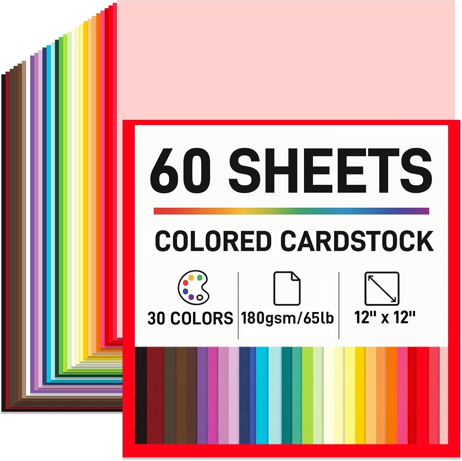 Booknow Colored Cardstock Sheets