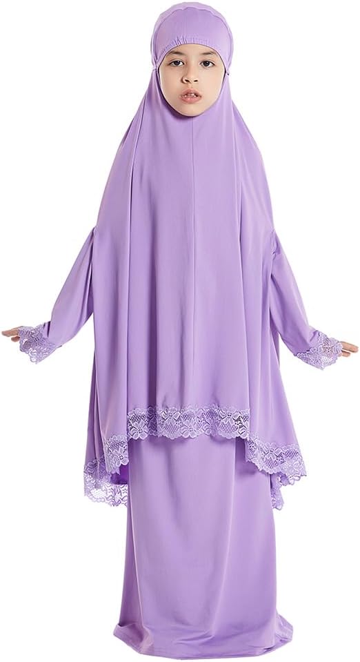 Kids Girls Muslim Abayas