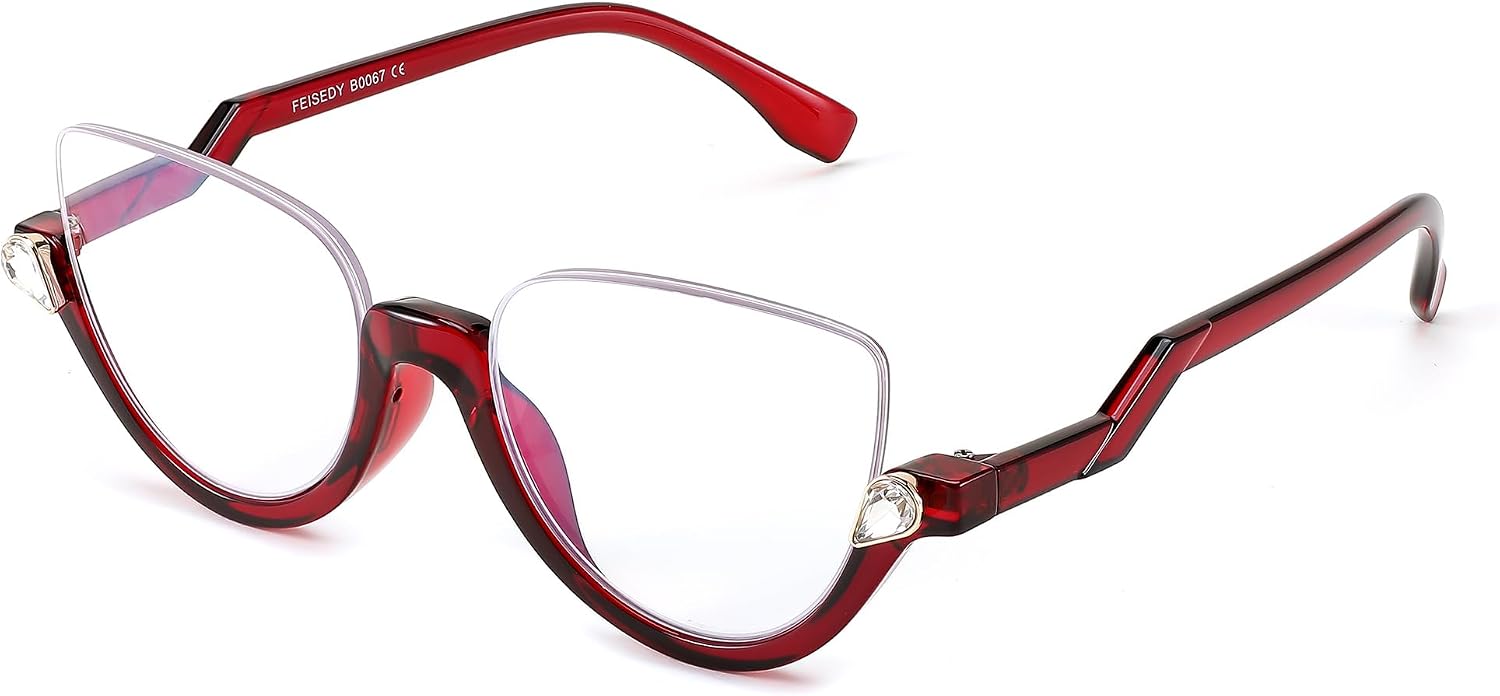 FEISEDY Cat Eye Reading Glasses