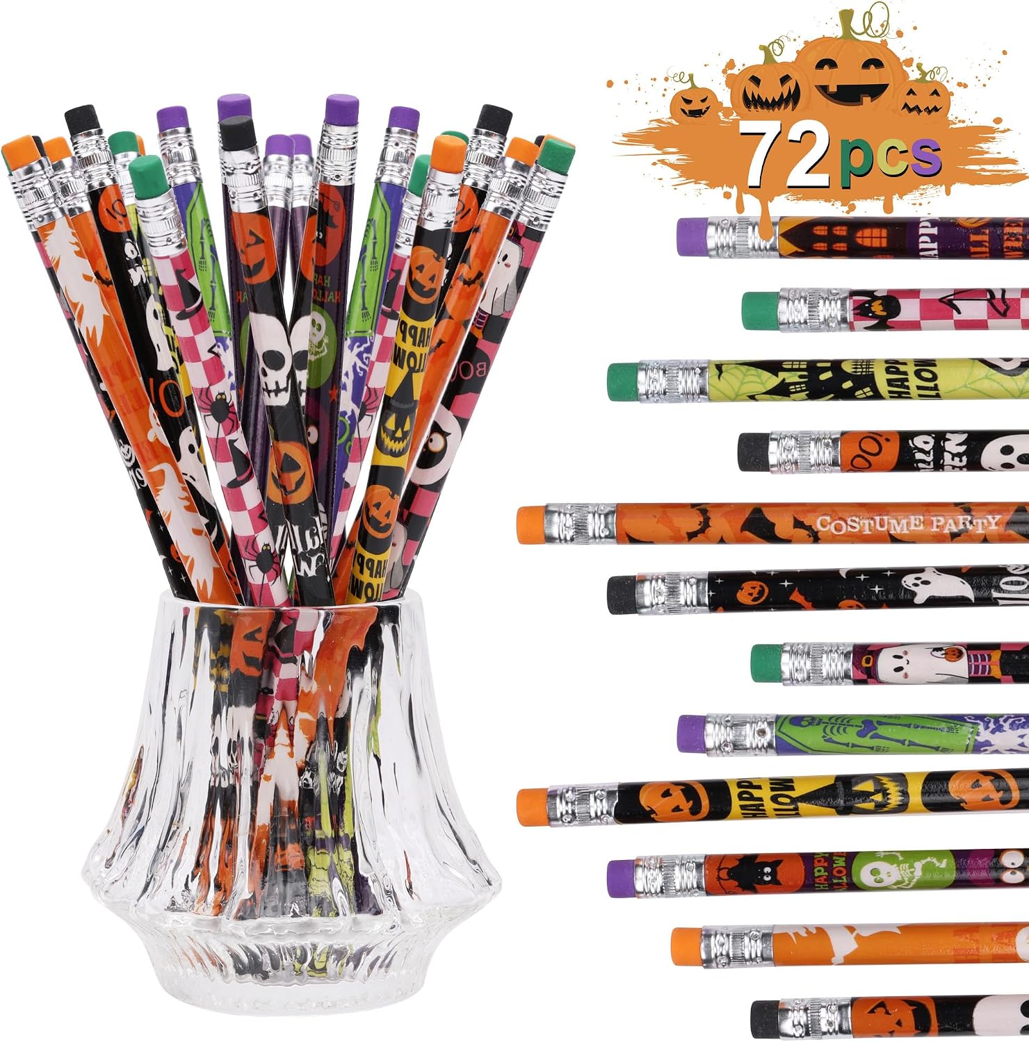 Xutengy Halloween Pencils