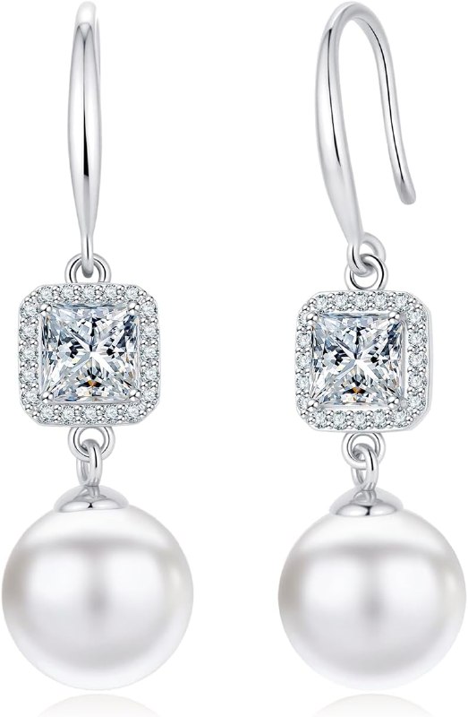 Sterling Silver Pearl Drop Earrings