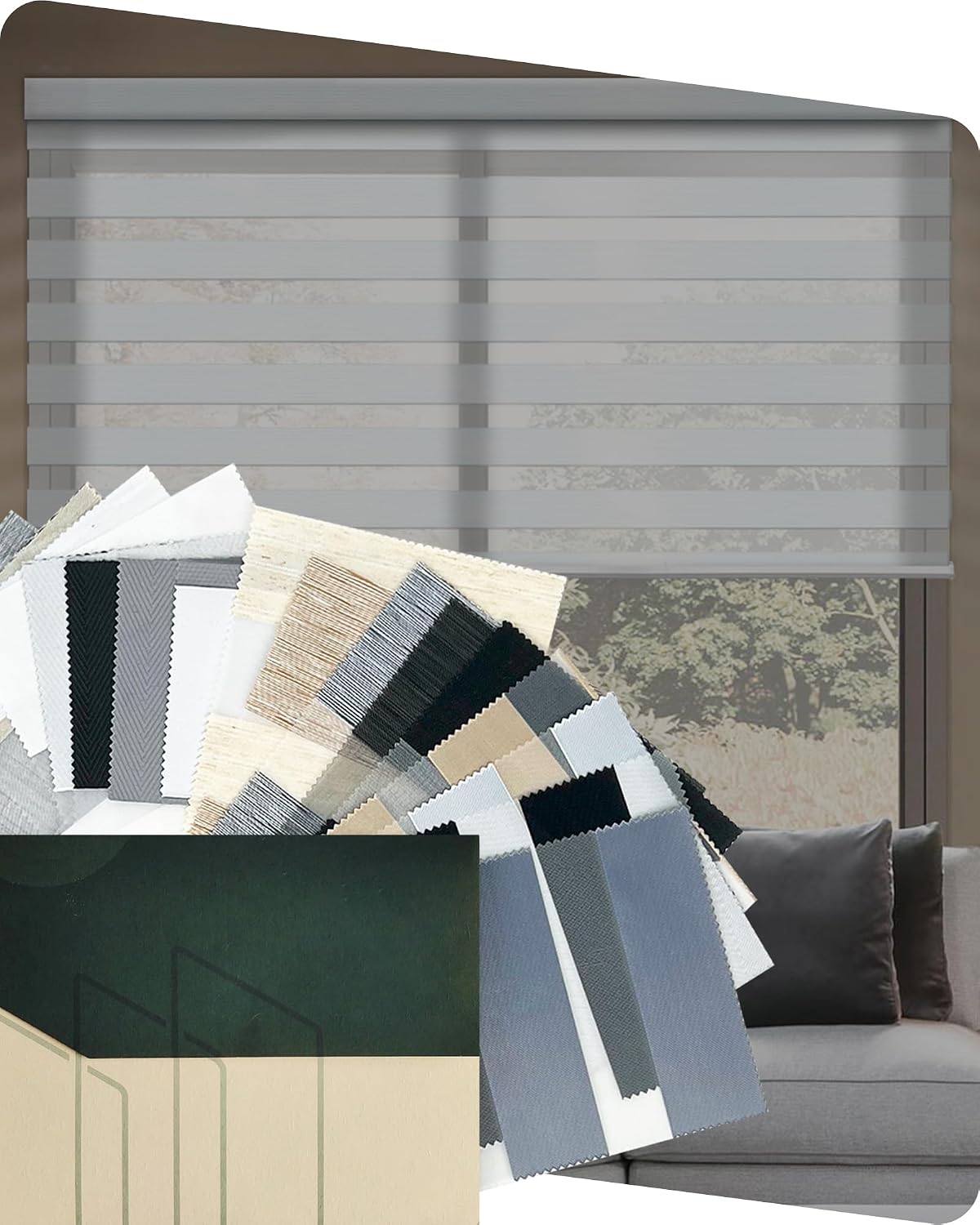 Yoolax Motorized Zebra Blinds