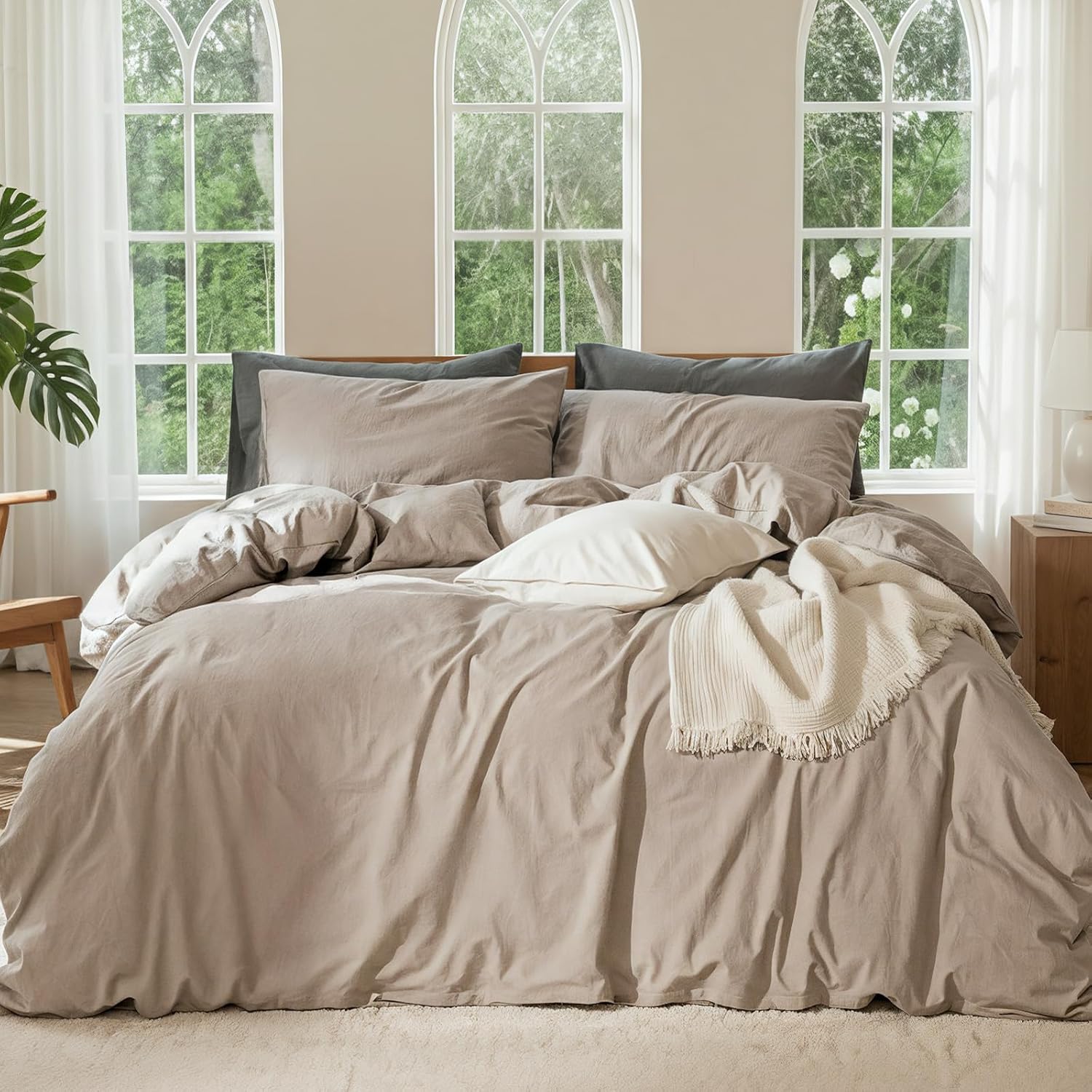 OURJOY Linen Duvet Covers