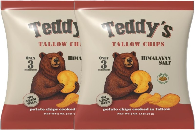 Teddy's Tallow Himalayan Salt Chips