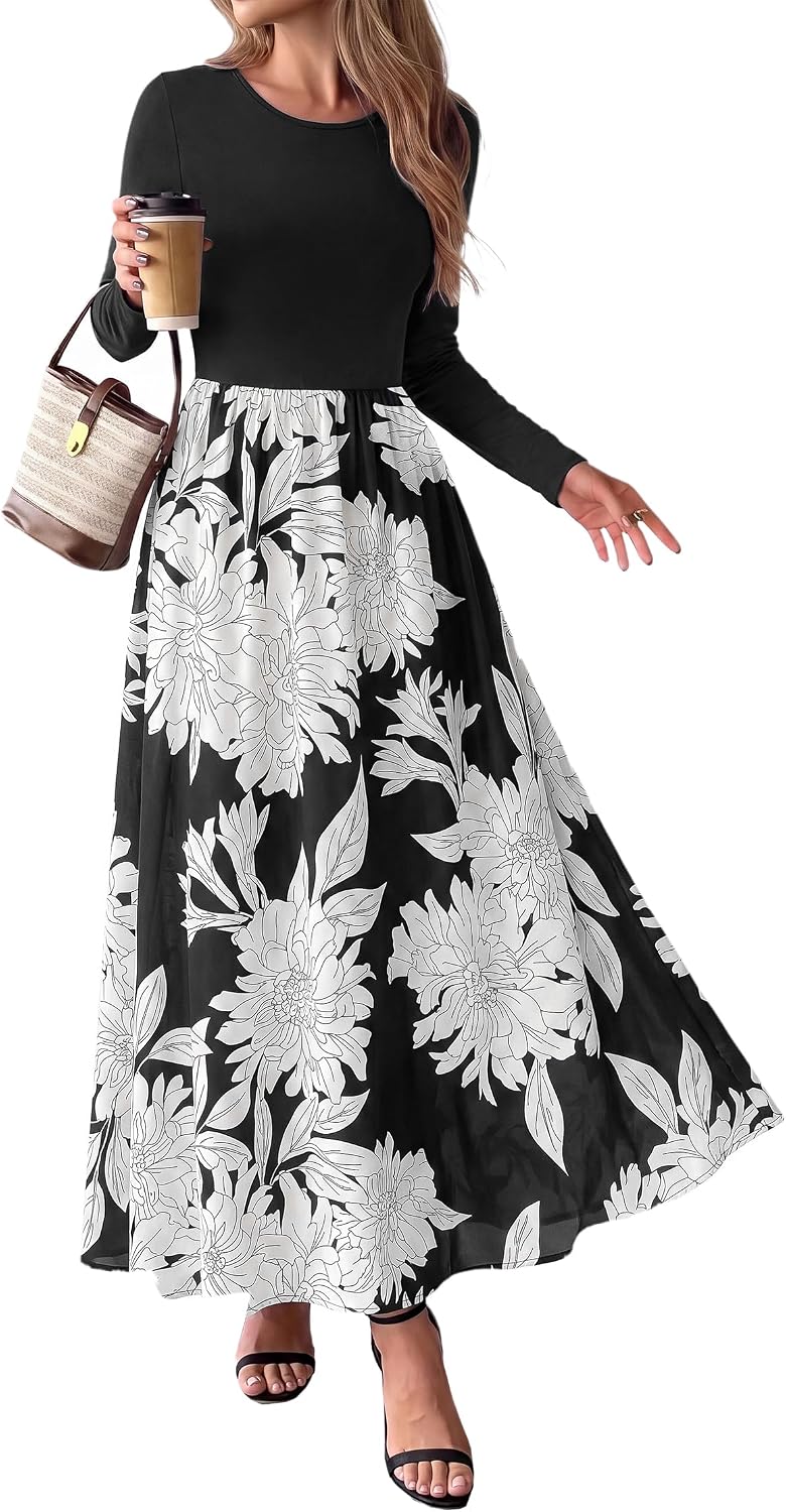 KIRUNDO Boho Floral Maxi Dresses
