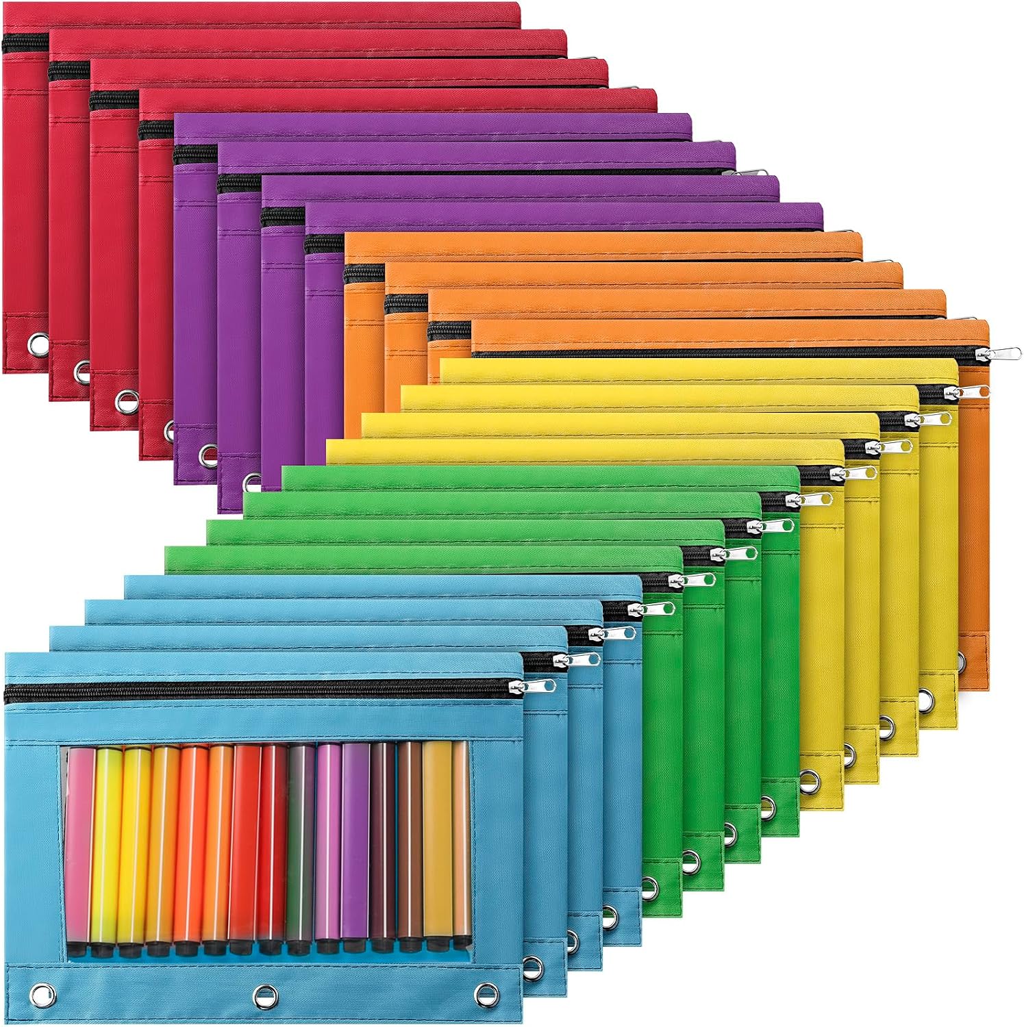 Marspark Zipper Pencil Pouches