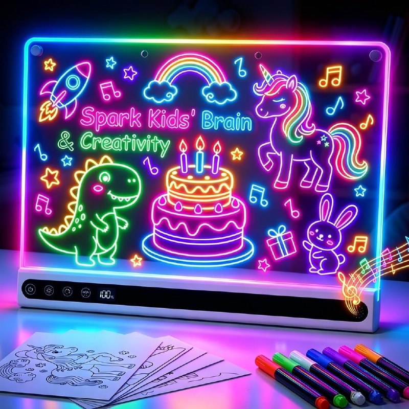 Rechargeable LED Drawing Boards
