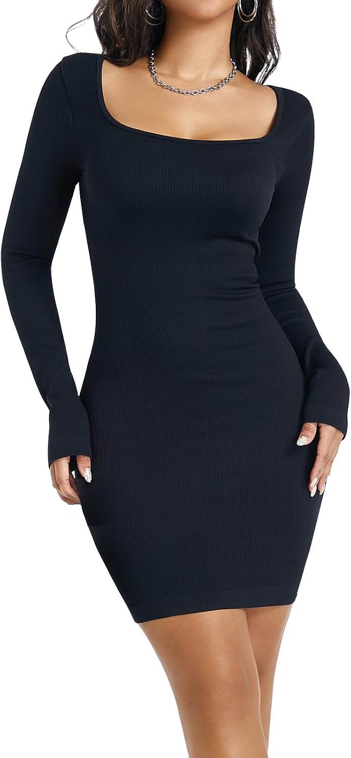 Women's Square Neck Mini Dresses