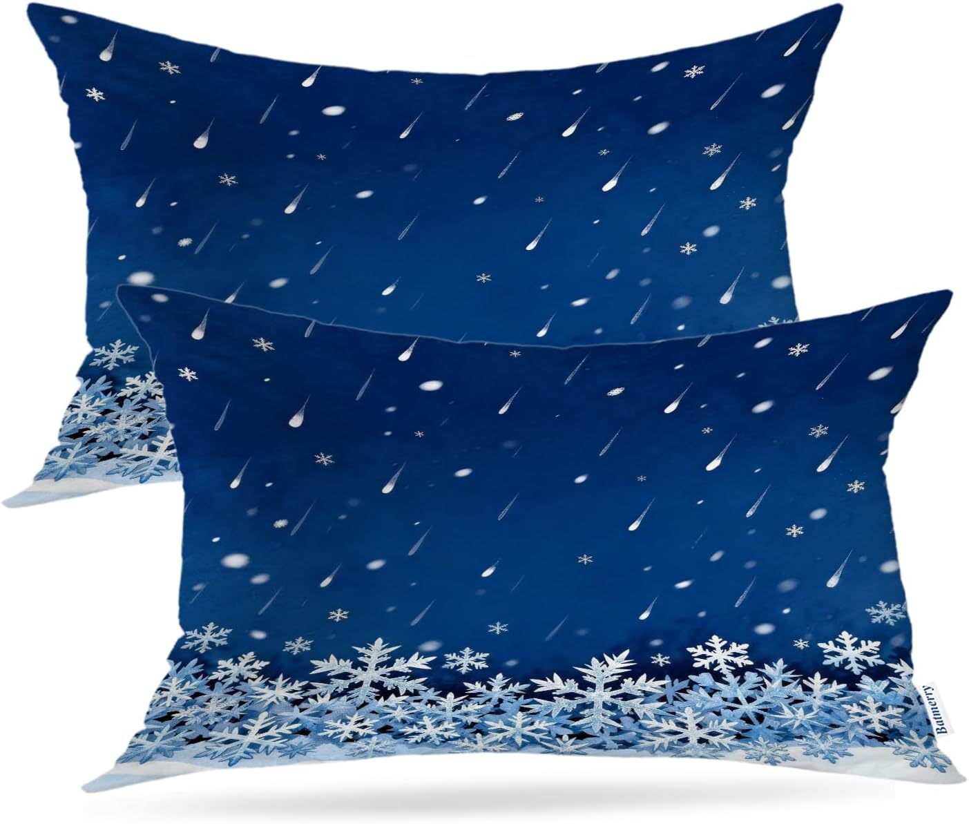 Batmerry Snowflake Throw Pillows