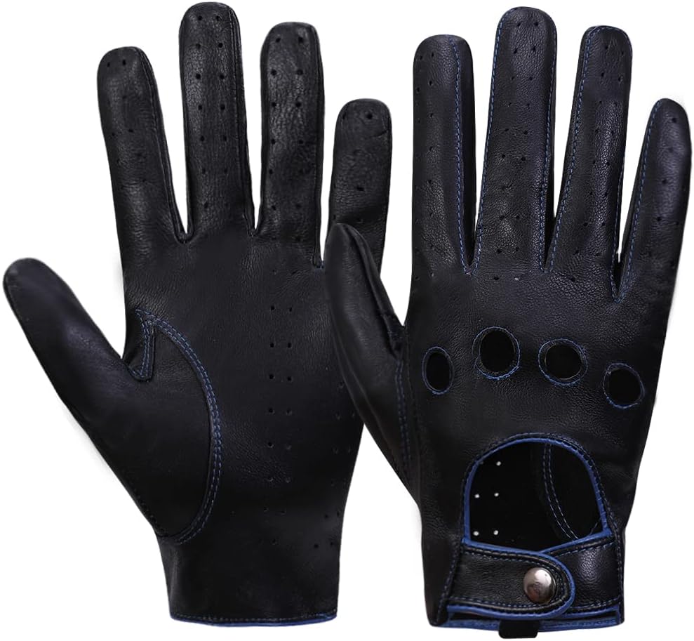 MGGMOKAY Leather Driving Gloves