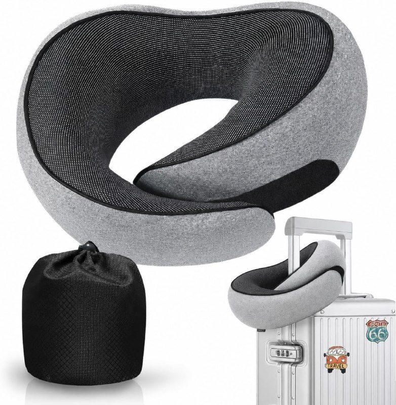 WEERSHUN Memory Foam Travel Pillows