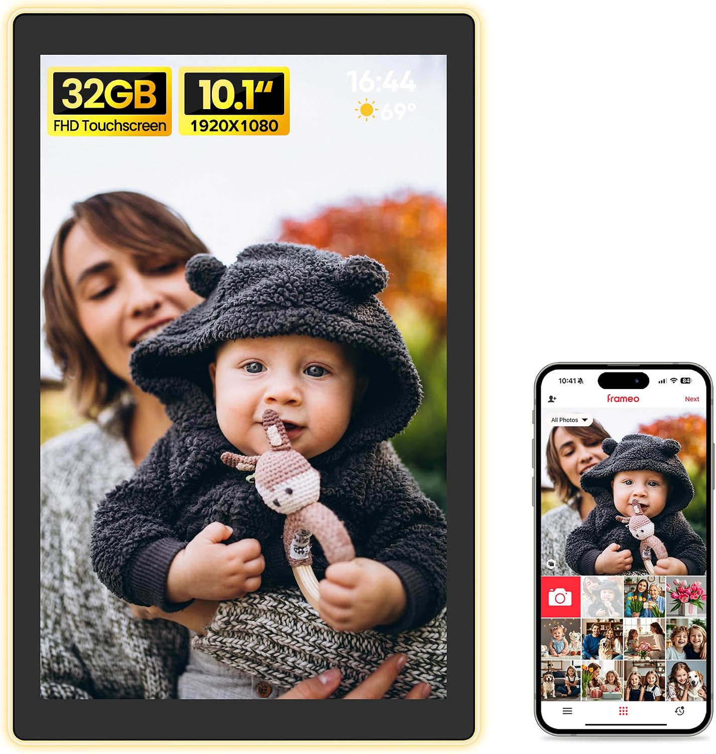 Bigasuo 10.1" Smart Photo Frames