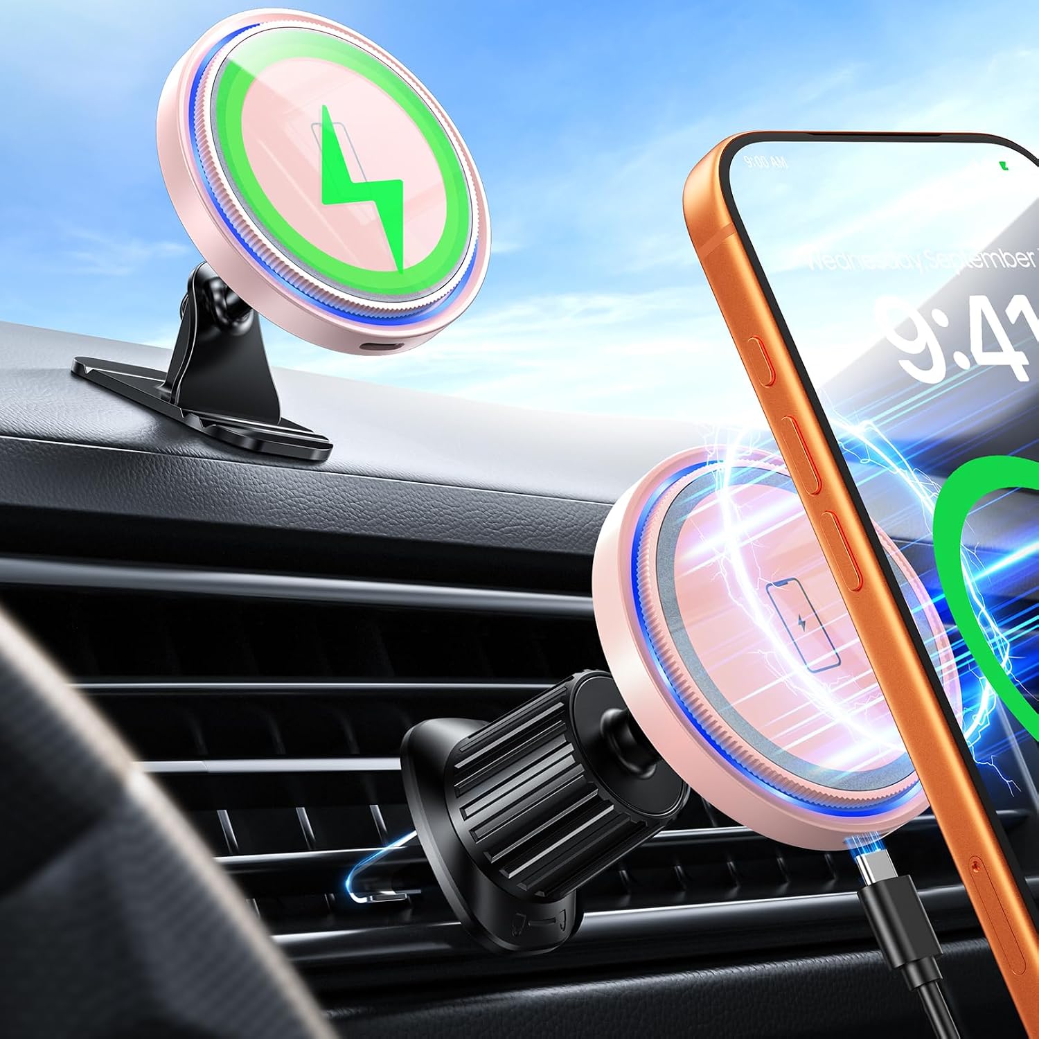 Fshyos Magnetic Car Charger Mounts