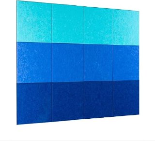 PR!CE DROP ( ) Large Felt Cork Board - 48x36 inches, 12 Felt Board Tiles with Removable Adhesive Tape Cork Boards for Walls Cork Board for Office Pin Board Bulletin Board (30x30, Blue Ombre Collection)