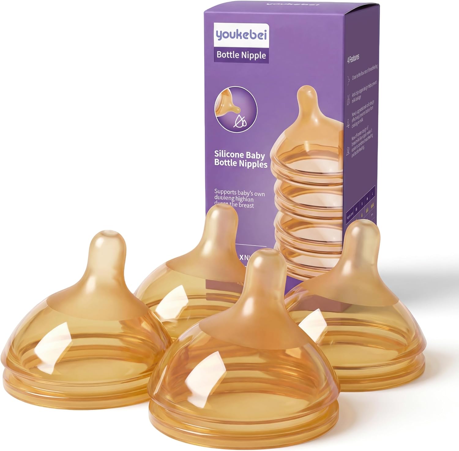 Silicone Anti-Colic Baby Bottle Nipples