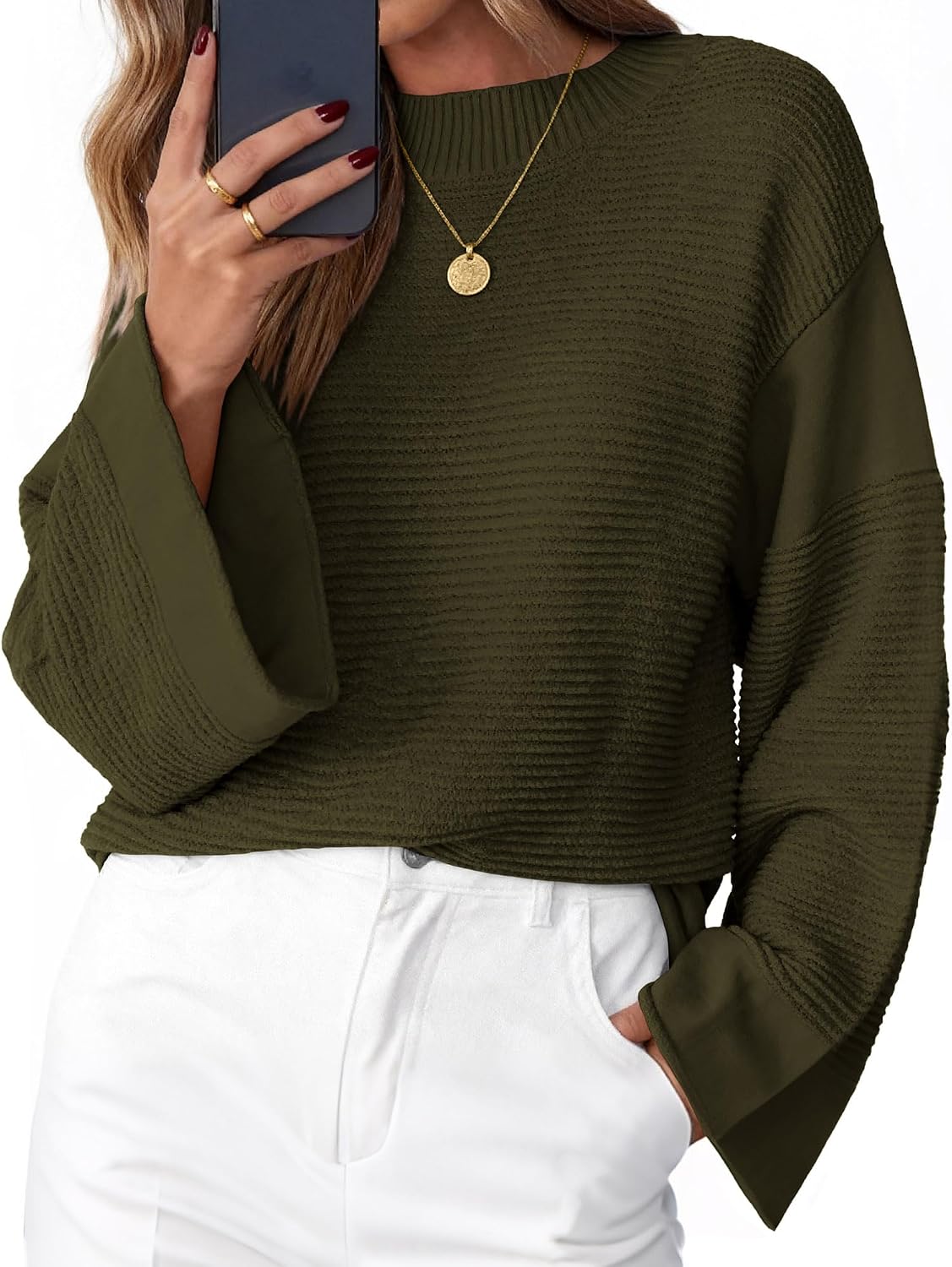 KIRUNDO Oversized Chunky Sweaters