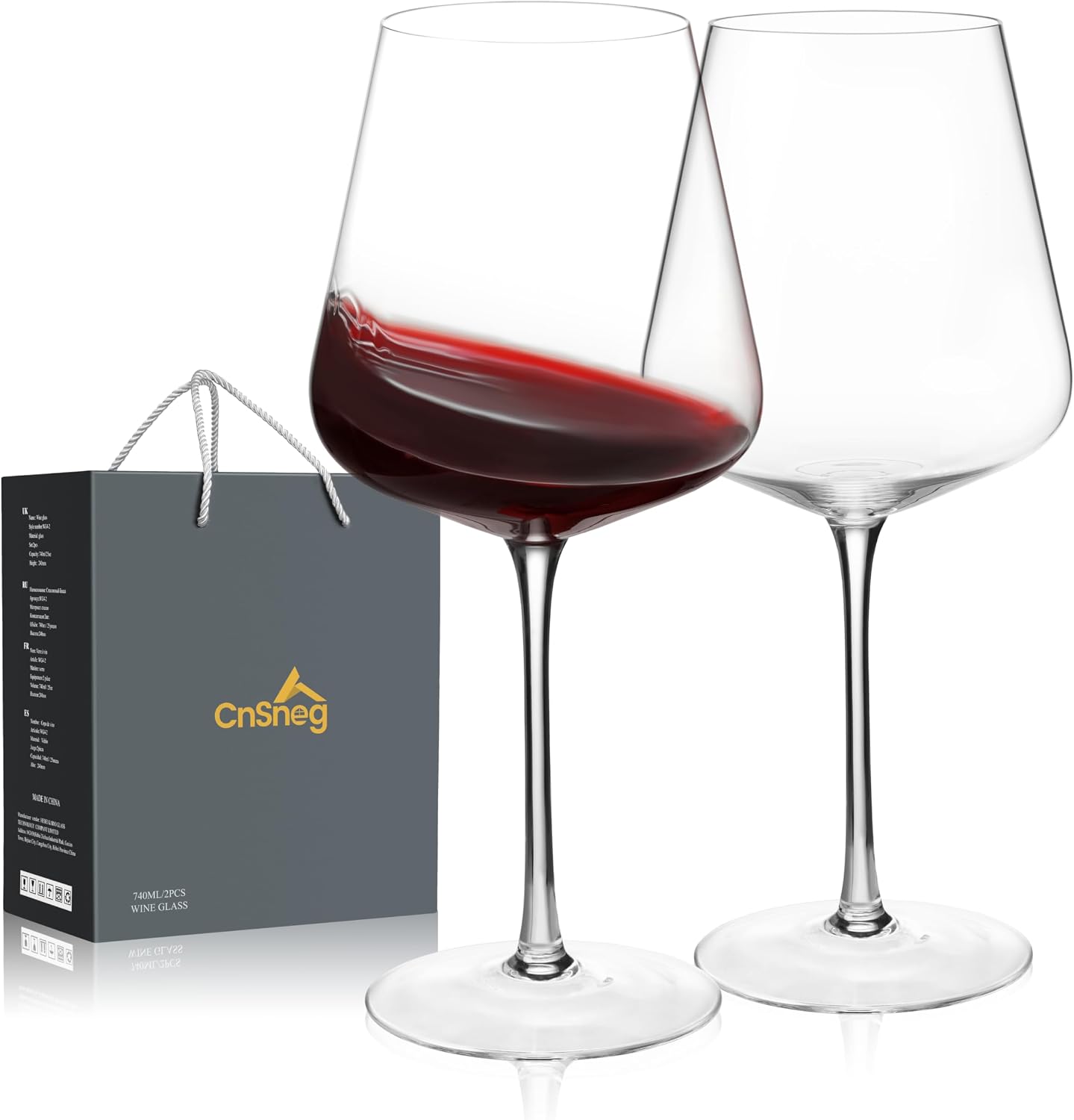 CnSneg Crystal Wine Glasses