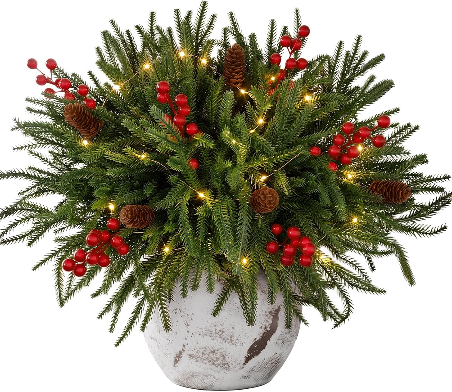 Norfolk Pine Branches with LED Lights