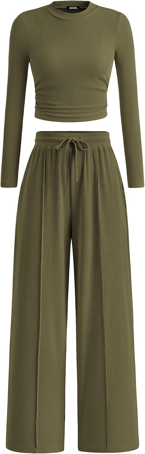 BTFBM Ribbed Two Piece Sets