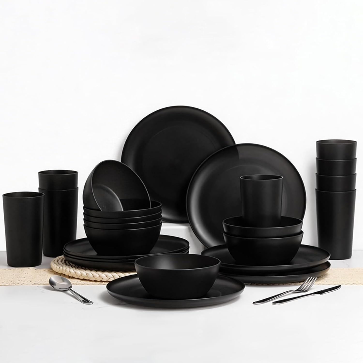 Modern Dinnerware Sets (Black