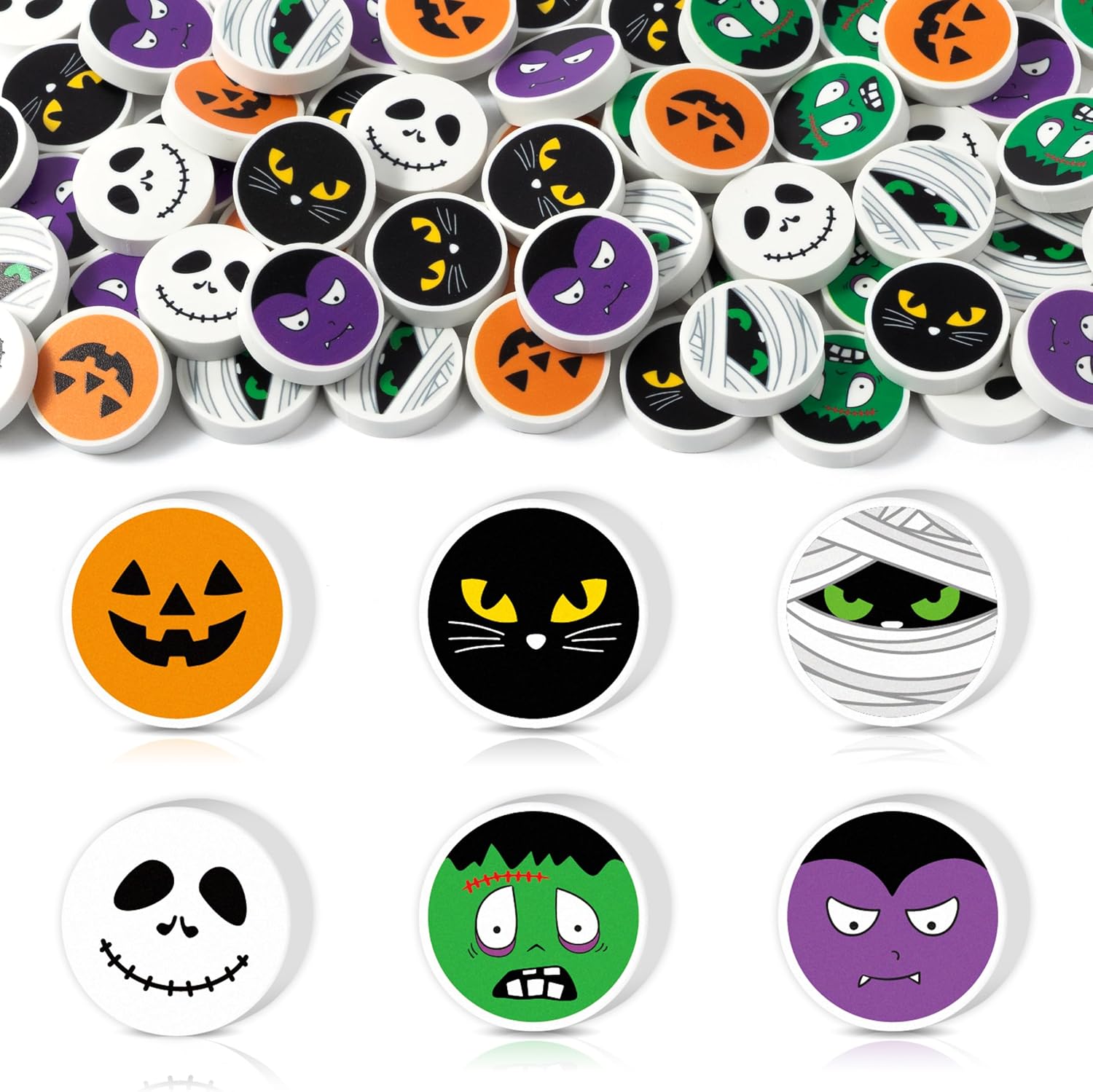 BZaber Halloween Character Erasers