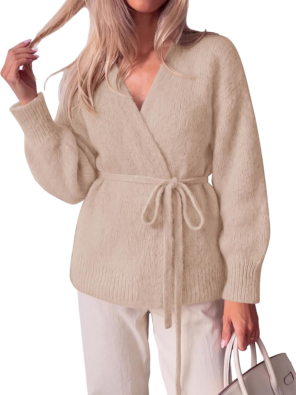 KIRUNDO Wrap Cardigan Sweaters