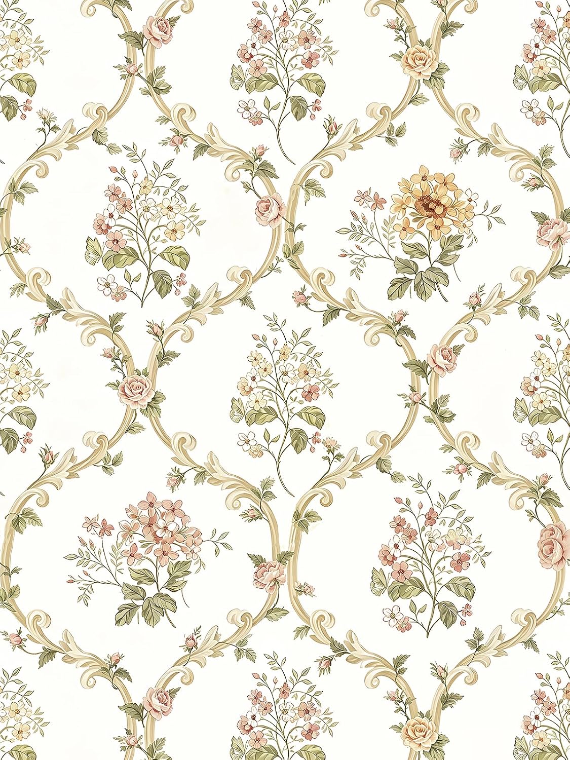 Willowix Floral Peel and Stick Wallpapers